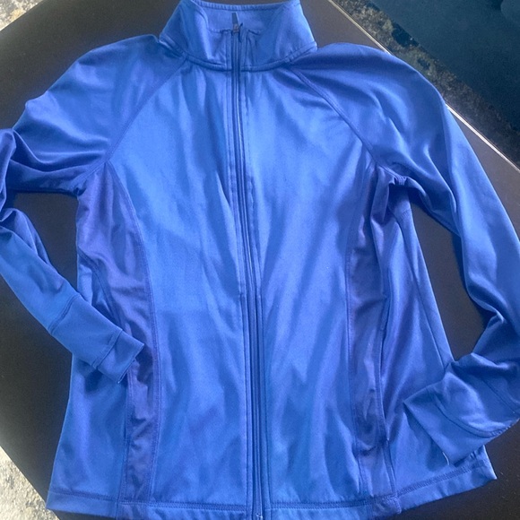 Danskin Dri More Full Zip Royal Blue Jacket pickleball Sz 8-10 - Picture 1 of 7